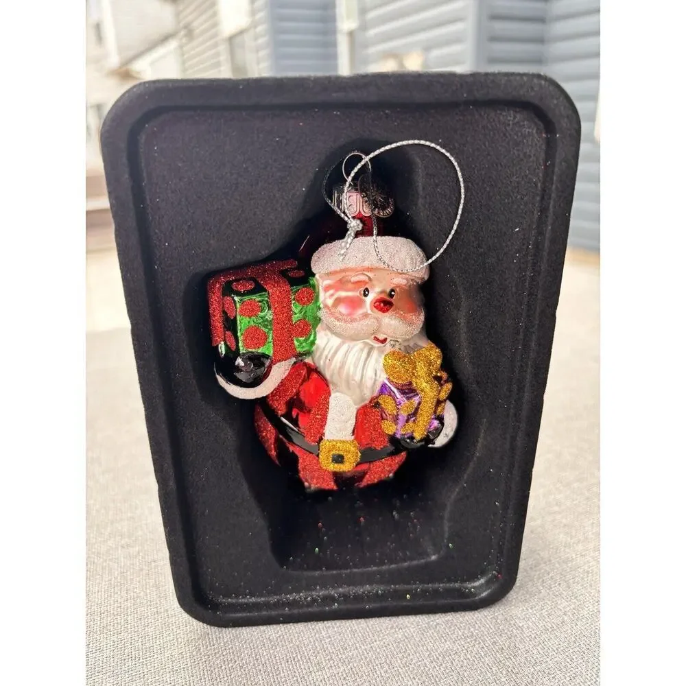 New Christopher Radko Celebrations Santa Gifts Christmas Ornament 2015
